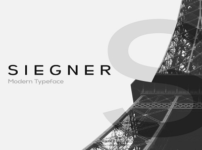 SIEGNER - Modern Typeface designova font font design font family fonts minimal minimlist sans serif font sell selling type typeface typeface design typeface designer typefaces webfonts