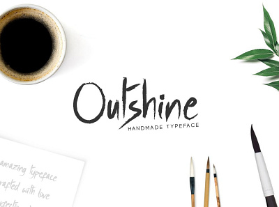 Outshine - Luxury / Handwritten Font designova font font design font family fonts handmade handwriting handwritten minimal minimalist sell selling type typeface typeface design typeface designer typeface. lettering typefaces typography webfonts