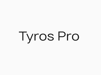 TYROS Pro Modern Geometric Typeface