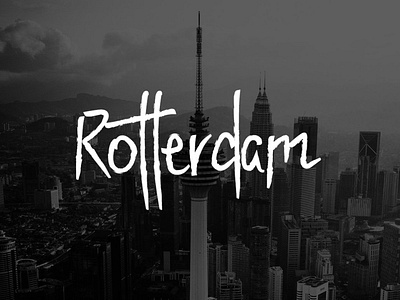 Rotterdam - Handwritten Display Font