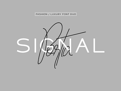 Portia & Signal Duo - Fashion Fonts