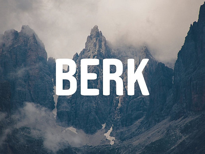 BERK - Display / Headline Typeface