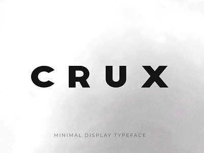 CRUX - Minimal Display Typeface