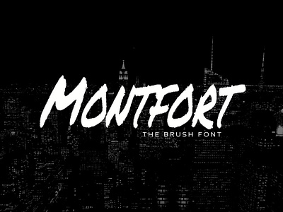 MontFort - Handmade Brush Font