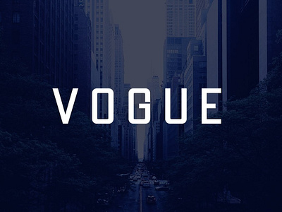VOGUE - Display / Headline Typeface