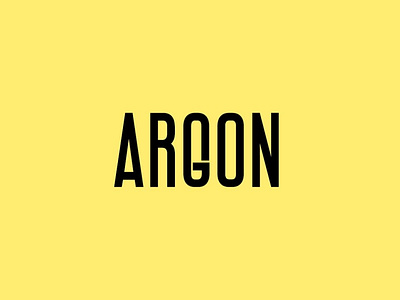 ARGON - Display / Headline Typeface