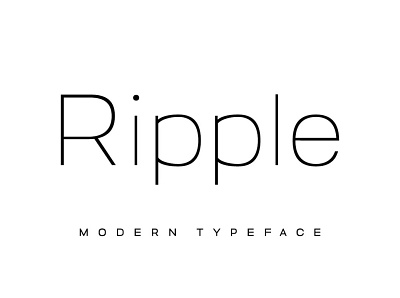 RIPPLE - Minimal & Modern Typeface designova font font design font family fonts minimal minimalist sans serif sans serif font sans serif typeface sell selling type typeface typeface design typeface designer typeface. lettering typefaces typography webfonts