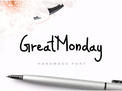 GreatMonday - Fresh Handmade Font designova font font design font family fonts handmade handwriting handwritten minimal minimalist sell selling type typeface typeface design typeface designer typeface. lettering typefaces typography webfonts