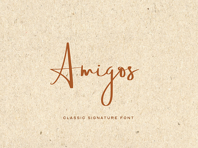 Amigos - Handmade Signature Script