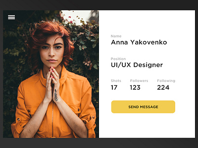 Daily UI #006 User Profile