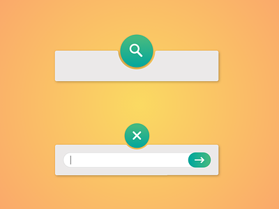 Search Button and Field 022 dailyui design phone search button search field ui ux