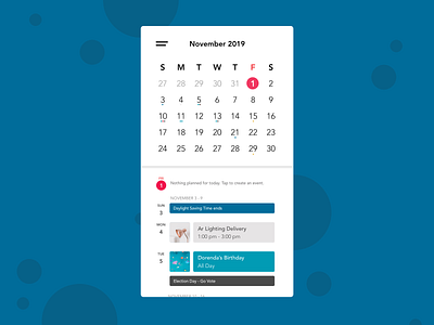 Calendar | Mobile 038 calendar calendar app calendar design dailyui design phone ui ux