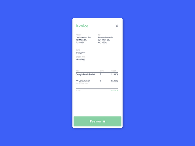 Invoice 046 dailyui design invoice phone ui ux