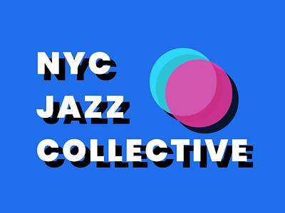 NYC Jazz Collective Concept blue branding minimal new york nyc primary colors