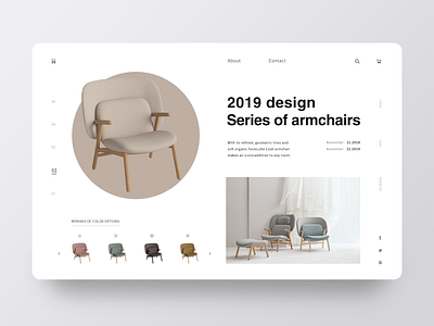 Series of armchairs armchair chair chair design flat logo minimal store store app store design typography vector web webdesign 设计