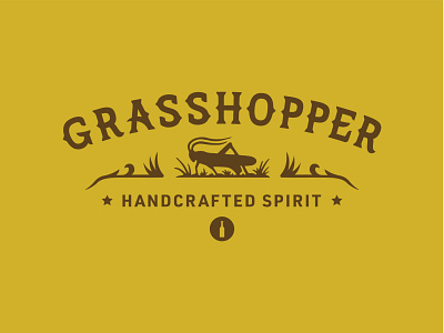Grasshopper Distillery alcohol branding branding design graphic design illustration logo typography vector