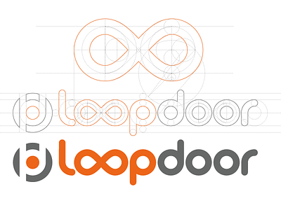 Loop Door Final door icon logo loop mobius