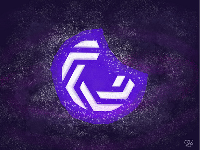 Space c affinity bitmap branding c combination cool design hexagon icon illustration logo midnight moon painting pink purple rebrand shading space