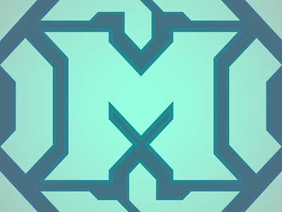 M monogram affinity branding cool design flat flat design icon logo typography vector
