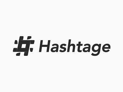 Hashtage affinity branding cool design flat flat design hashtag icon logo minimal typography vector