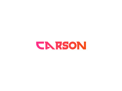 Carson wordmark affinity branding carson cool design flat flat design gradient icon logo minimal ragnorok typography vector