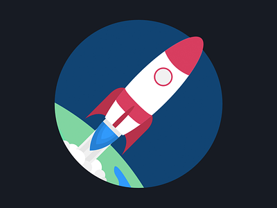 You Rock-et app illustration rocket space
