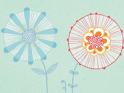 Final flower detail illustration illustrations