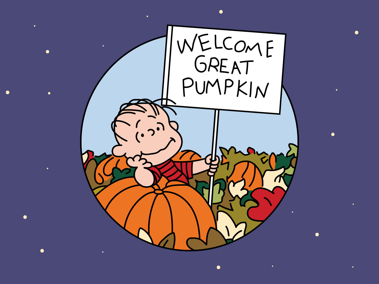 Welcome Great Pumpkin! by Stephen Biddle on Dribbble