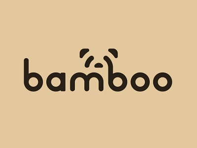 Daily Logo Challenge Day 3 (Panda) bamboo bamboo logo custom font dlc log design panda panda logo pandas