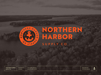 Northern Harbor Supply Co. | Logo Design 2 adobe illustrator branding logo logo design northern harbor northern harbor supply co old fashioned outdoor outdoor store product supply co. vintage vintage logo