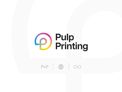 Pulp Printing | Logo Design adobe illustrator cmyk gradient logo logo design minimal printing pulp pulp printing vector