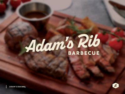 Adam's Rib Barbecue | Logo Redesign 2 adams rib adams rib barbecue barbecue barbecue logo bbq branding logo logo design logo type redesign