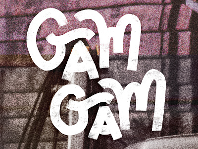 GAM GAM band identity branding charleston sc fast and loose gam gam lettering rock n roll sc southern rock