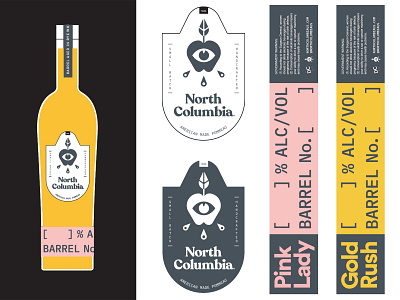 North Columbia Labels apple eye apples branding cider disciple eyes illustration north columbia packaging pommeau washington dc