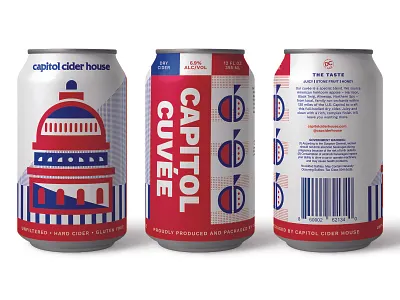 CCH 12oz america apple branding brewery cider cidery craft brew geometric illustration packaging washington dc