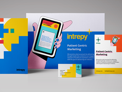 Intrepy branding bright design healthcare identity system illustration marketing medical