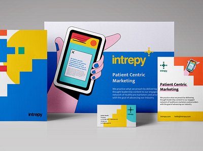 Intrepy branding bright design healthcare identity system illustration marketing medical