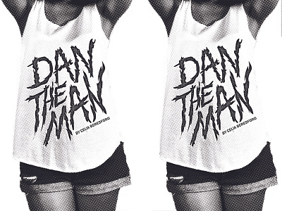 Dan The Man editorial halftone illustration java lettering photoshop phx punk rock texture