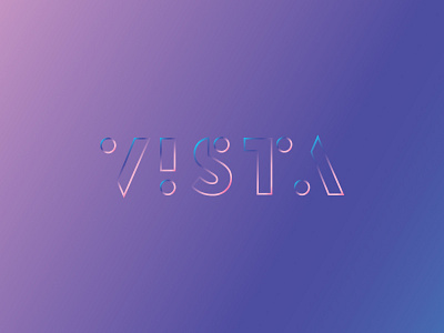 Dat Puuurp branding funky geometric gradient line vista