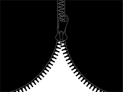 Monica contrast illustration metaphor penis zipper