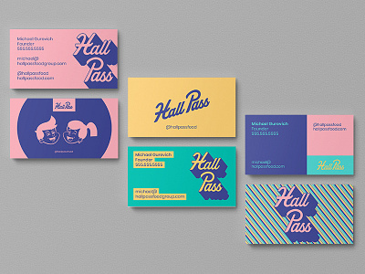 colorz boston branding branding concept cheat day custom type hallpass identity illustration lettering restaurant sommerville