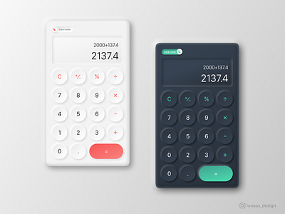 Calculator UI design