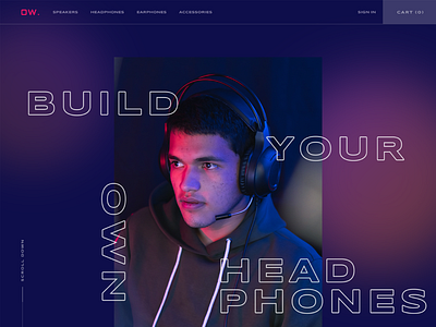 Head Phones Website Design