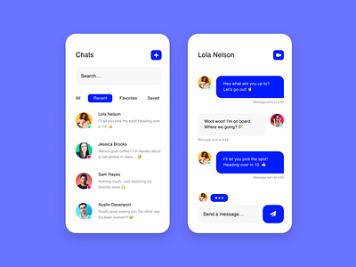 Messaging App Design by Mujo Musić on Dribbble