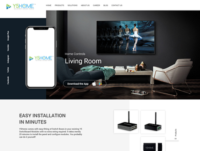 y5home app branding design ux web website