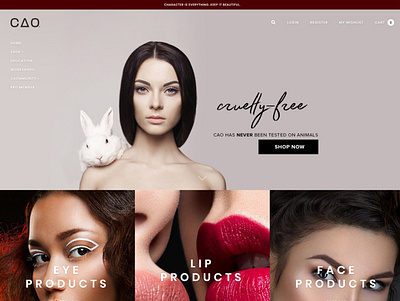 CAO cosmatic beauty product branding cosmetic creative design lifestyle brand mobile app uidesign ux design webdesign