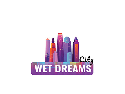 Wet Dreams City - Logo for an Adult / Sex Toy Store adults branding men sexual toy store vector website woman