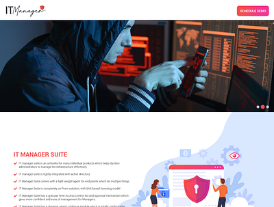 itmanager branding design illustration security typography ux web
