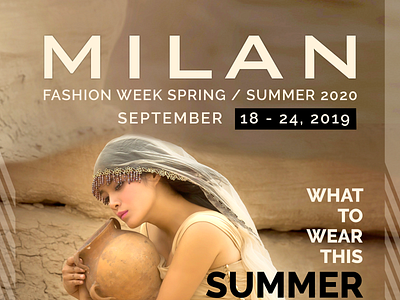 Milan branding broucher fashion typography