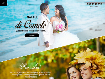 comete home page branding illustration web website